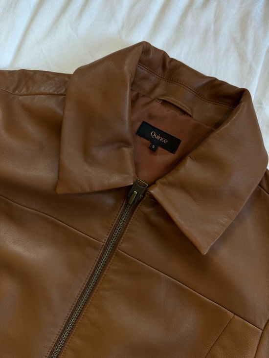 Brand New Quince Leather Jacket - Picture 3 of 5